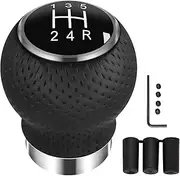 Shift Knob 5 Speed Universal Manual Gearbox Shift Knobs fit for Most Car Transport Vehicles（Round Head R Down）