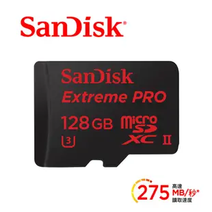 SanDisk Extreme PRO microSD UHS-II 記憶卡 128GB 蝦皮直送