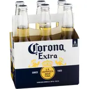 Corona Extra Lager Bottles 355ml x 6 Pack