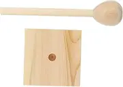 Luxshiny 1Pc Wooden Wig Rack Display Stand Storage for Wigs Hats Professional Smooth Surface for Drying Styling Convenient Accessory for Home Shop Use