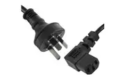 AU 3 Pin to Right Angle IEC "Kettle" Plug Australian 240V Mains Power Lead Cord