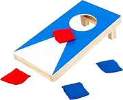 Tabletop Cornhole Boards, Sandbag Throwing Board Set, Wooden Small Corn Hole Boards Toss Game with 4 Bean Bags, Family Parent-Child Interactive Game