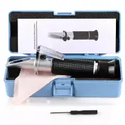Water Salinity Refractometer, Dual Scales Hydrometer: Specific Gravity 1.000-1.0