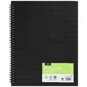 J.Burrows Recycled A4 Display Book 20 Pockets Black
