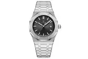 Luxury Mens Square Quartz Watch Waterproof, Luminous Dial, Date Display, Stainless Steel Business Wrist watch