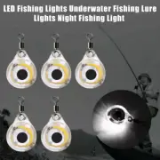 Mini LED Fishing Light Lure Bait Night Flash Lamp Fluorescent Glow Underwater US