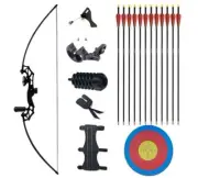 AAP Archery Metal Riser 56" Takedown Recurve Bow and Arrow Set for Beginner