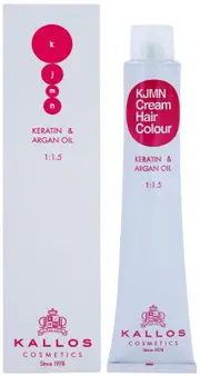 Kallos Kjmn Professional Hair Color Cream Keratin And Argan Oil Hair Dye With Keratin And Argan Oil Color 6.3 Dark Golden Blonde 100 Ml