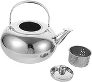 Stainless Steel Tea Kettle with Infuser Whistling Teapot for Stovetop Gas Induction Electric Capacity Easy Clean Design for Tea Coffee Brewing