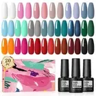COSCELIA Gel Nail Polish kit 20 PC Soak off Gel Nail Set Suitable for All Season