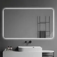 在飛比找momo購物網優惠-【YORI優里嚴選】50x70cm 會發光的浴室鏡子 超美化