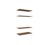 Lugna 4 Shelf Insert Kit Cove Fits 900 x 380mm Cabinet Shell