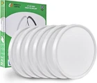6PK 12 Inch LED Flush Mount Ceiling Light, 24W, 2520LM, 3000K/4000K/6000K CCT...