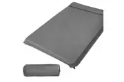 Double Size Self Inflating Mattress Bed Grey 4cm Thick Easy-Roll-Up Camping