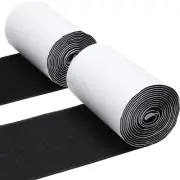 4.4 Inches x 7 Feet Strong Sticky Back Heavy Duty Hook and Loop Tape with Adh...