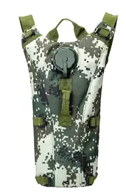 3L Tactical Hydration Water Bladder Backpack - Military Camouflage, Outdoor Sports & Cycling A10