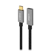 mbeat Tough Link 1m USB 3.2 Gen2 USB-C Extension Cable - Space Grey Video Resolution: Maximum 4K/60Hz Material: Aluminium Housing, Nylon Braided MB-XCB-C2CF100
