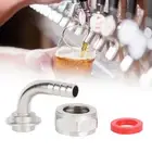 Home Beer Brewing Tap Faucet Accessories Draft Beer Tail Piece Elbow Nut Gasket