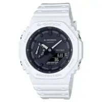 在飛比找Yahoo!奇摩拍賣優惠-白色 CASIO卡西歐 G-SHOCK 八角農家橡樹雙顯手錶