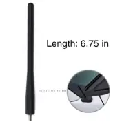 Fits Ford F-150 F-250 AM FM Black Short Stubby Car Radio Antenna w/ Screws 6.75 (for: Ford)