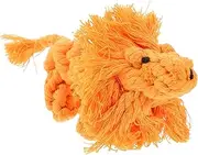 FIXOSHEE Lion Shape Interactive Puppy Chewing Toy Bite-Resistant Cotton Rope Teething Plaything for Dogs Pet Molar Toy for Dogs Fun Bright Promote Healthy Growth