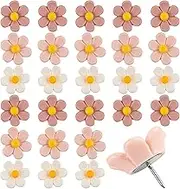 RP Remarkable Power, 30 Pack Flower Push Pins Thumb Tacks Cute Pushpin Decorative Thumbtacks for Cork Board Photo Wall Bulletin Board