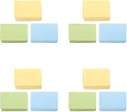 NUOBESTY 4sets Cute Mini Index Cards Pastel Colours Blank Paper Note Cards for Greeting Business Ideal for Scrapbookings DIY Projects 300pcs*4