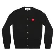 (ASK availability First)comme des garcons PLAY CDG INVADER MEN'S CARDIGAN new