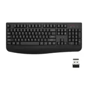 Wireless Keyboard, 2.4G Ergonomic Full Size Wireless Computer Keyboard with W...