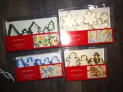 4 sets 20 Cookie Cutters Bake Christmas trees Gingerbread men snowman snowflake