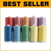 Essential 100% Cotton Thread Set - 1200 Yard Spools Ideal for Quilting & Sewing