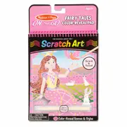 Melissa and Doug - On the Go Scratch Art - Fairy Tales Colour-Reveal Pad