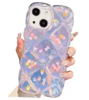 Qokey Compatible with iPhone 13 Case,Cute Laser Gradual for iPhone 13 6.1 inch