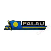 Palau Bumper Sticker / Palau Flag Sticker / "3 x 11 3/4" Palau Bumper Sticker