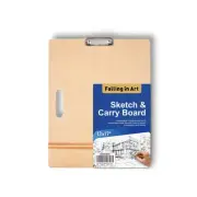 13x17 Sketch Board, Drawing Tote Board for Artists with Sturdy Clip and Rubbe...