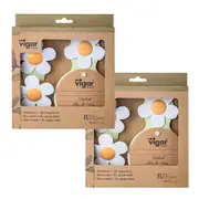 2 Pack Vigar Florganic Notebook With Suction + Magnet Clip 2pc Set