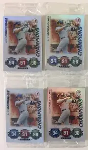 2010 Topps Attax Alex Rodriguez New York Yankees Champions Foil Baseball Cards 4