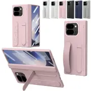 Hinge Wristband Stand Full Body Armor Case + Glass For Google Pixel 9 Pro Fold