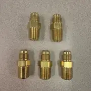 Brass Flare Long Male Adapter 1/2" Flare x 1/2" MIP Fitting Nat Gas & Propane