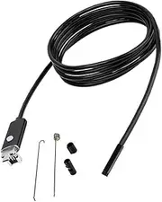 JEWEDECO 2m Inspection Camera Led Light for Smartphones Pc Rated Usb Connection for Underwater Hard Reach Areas Black