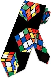 Puzzle Cube Ties Mens 3D Puzzle Necktie by Three Rooker