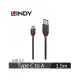 【LINDY林帝】BLACK USB 3.2 GEN2 TYPE-C 60W 充電傳輸線 1.5M(36917)