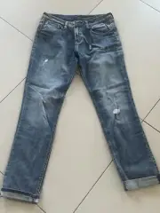 Buffalo David Bitton Exboyfriend Fit Jeans Regular Rise With Cuff Size 27