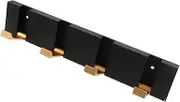 ULTECHNOVO Wall Mounted Foldable Coat Rack with Hidden Hooks Sturdy Design for Hanging Towels Clothes Versatile Use Bathroom Bedroom Entryway Smooth Edges to Prevent Scratches