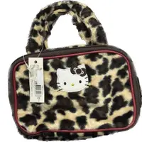 在飛比找蝦皮購物優惠-中古三麗鷗kitty手提包 kitty豹紋手提包 化妝包 k