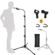Mic Stand Boom Microphone Stands Tripod Gooseneck Microphone Stand Height Adj...