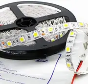 Kebinfen 16.4ft(5m) SMD 5050 Natural White 4000K Non-Waterproof Flexible LED Strip Lights 300LEDs/Roll LED Light Strip Multifunctional LED Tape Lights