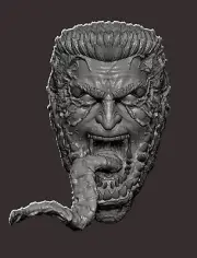 Venom Eddie Brock with tongue custom head for 4" 6" 7" 12" Marvel action figures