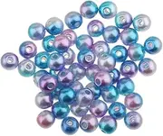 SGerste 500 Pieces Colorful Spacer Loose Bead 4mm/0.15 inch Round Imitation Pearl Beads for Jewelry Making DIY Necklaces Bracelets Earings Bangle Findings - 2#, as described