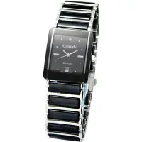 在飛比找Yahoo奇摩購物中心優惠-Canody 珍愛時光陶瓷腕錶-黑/24x30mm